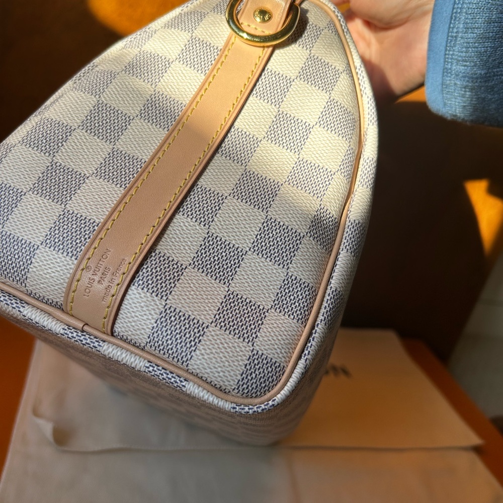 Louis Vuitton Speedy 25 Bandoulière Damier Azur – Excellent – Full Set - Picture 9 of 16